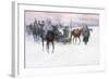 Napoleon's Troops Retreating from Moscow, 1888-89-Jan Van Chelminski-Framed Giclee Print