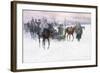 Napoleon's Troops Retreating from Moscow, 1888-89-Jan Van Chelminski-Framed Giclee Print