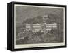 Napoleon's Villa, with Museum Beneath It-null-Framed Stretched Canvas