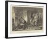 Napoleon Seeks Rest in a Roadside Cottage after His Defeat at Waterloo-Marcus Stone-Framed Giclee Print