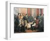 Napoleon Signing His Abdication at Fontainebleau, April 4, 1814-Francois Clouet-Framed Giclee Print