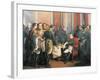 Napoleon Signing His Abdication at Fontainebleau, April 4, 1814-Francois Clouet-Framed Giclee Print