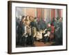 Napoleon Signing His Abdication at Fontainebleau, April 4, 1814-Francois Clouet-Framed Giclee Print