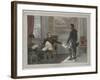 Napoleon Signing His Abdication in Fontainebleau-Stefano Bianchetti-Framed Giclee Print