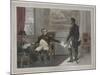 Napoleon Signing His Abdication in Fontainebleau-Stefano Bianchetti-Mounted Giclee Print