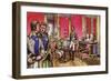 Napoleon Signs the Articles of Abdication at the Palace of Fontainbleau-null-Framed Giclee Print