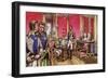 Napoleon Signs the Articles of Abdication at the Palace of Fontainbleau-null-Framed Giclee Print