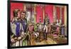 Napoleon Signs the Articles of Abdication at the Palace of Fontainbleau-null-Framed Giclee Print