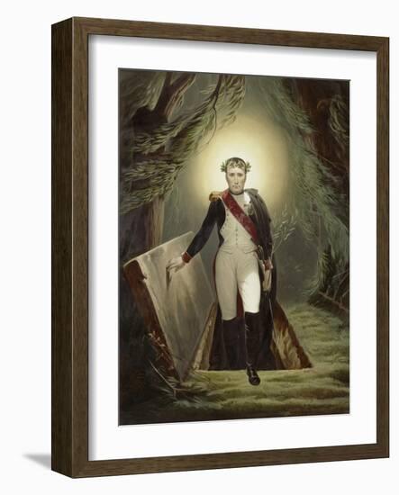 Napoléon sortant de son tombeau-Horace Vernet-Framed Giclee Print