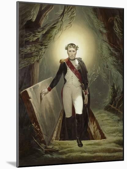 Napoléon sortant de son tombeau-Horace Vernet-Mounted Giclee Print