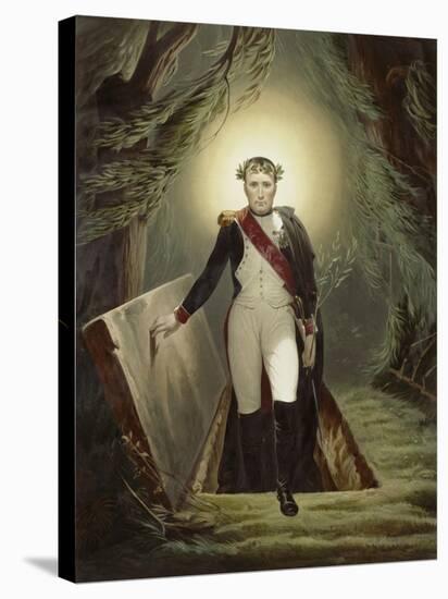 Napoléon sortant de son tombeau-Horace Vernet-Stretched Canvas
