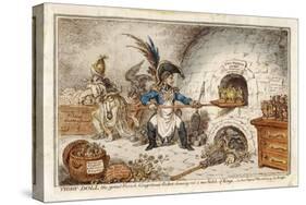 Napoleon the Gingerbread Baker Creating New Kings, a Comment-James Gillray-Stretched Canvas