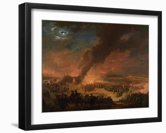 Napoleon Visiting the Bivouacs on the Eve of the Battle of Austerlitz, 1st December 1805-Baron Louis Albert Bacler D'albe-Framed Giclee Print