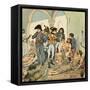 Napoleon Visits Hospital-Louis-Charles Bombled-Framed Stretched Canvas
