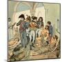 Napoleon Visits Hospital-Louis-Charles Bombled-Mounted Art Print