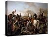 Napoleon Wounded before Ratisbon, April 23, 1809-Claude Gautherot-Stretched Canvas