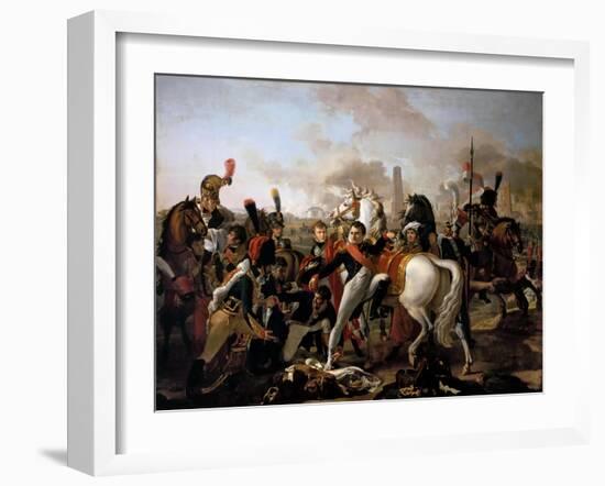 Napoleon Wounded before Ratisbon, April 23, 1809-Claude Gautherot-Framed Giclee Print