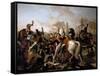 Napoleon Wounded before Ratisbon, April 23, 1809-Claude Gautherot-Framed Stretched Canvas