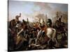 Napoleon Wounded before Ratisbon, April 23, 1809-Claude Gautherot-Stretched Canvas
