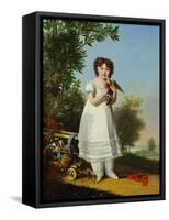 Napoleone Elisa Bacciochi,daughter of Elisa,sister of Napoleon I.-Marie Guilhelmine Benoist-Framed Stretched Canvas