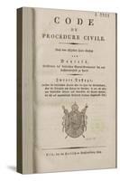 Napoleonic Code of Civil Procedure for the French Departements of the Rhine Left Bank-null-Stretched Canvas