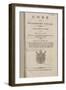 Napoleonic Code of Civil Procedure for the French Departements of the Rhine Left Bank-null-Framed Giclee Print