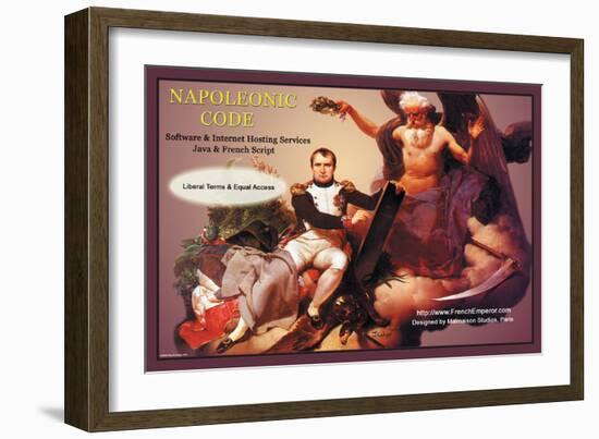 Napoleonic Code: Software and Internet Hosting Services-null-Framed Art Print