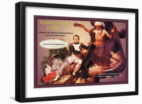 Napoleonic Code: Software and Internet Hosting Services-null-Framed Art Print