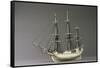 Napoleonic Prisoner of War Ship Model-null-Framed Stretched Canvas