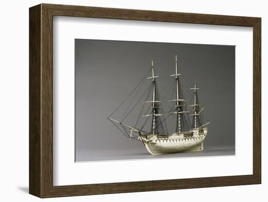 Napoleonic Prisoner of War Ship Model-null-Framed Photographic Print