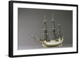 Napoleonic Prisoner of War Ship Model-null-Framed Photographic Print