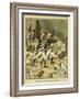 Napoleonic Wars, Battle of Essling, French Tirailleurs His Guard at Aspern-Louis Bombled-Framed Art Print