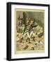 Napoleonic Wars, Battle of Essling, French Tirailleurs His Guard at Aspern-Louis Bombled-Framed Art Print