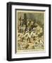 Napoleonic Wars, Battle of Essling, French Tirailleurs His Guard at Aspern-Louis Bombled-Framed Art Print