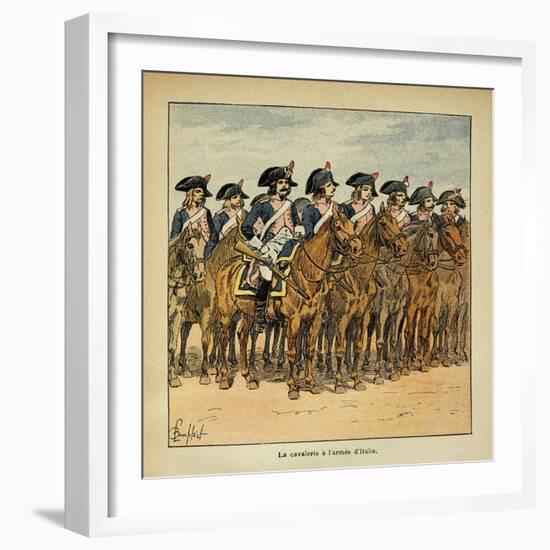 Napoleonic Wars, Cavalry of the Army of Italy-Louis Bombled-Framed Art Print