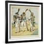 Napoleonic Wars, French Army. Line Infantry: Fusilier, Grenadier and Voltigeur-Louis Bombled-Framed Art Print