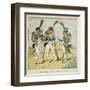 Napoleonic Wars, French Army. Line Infantry: Fusilier, Grenadier and Voltigeur-Louis Bombled-Framed Art Print