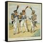 Napoleonic Wars, French Army. Line Infantry: Fusilier, Grenadier and Voltigeur-Louis Bombled-Framed Stretched Canvas