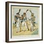 Napoleonic Wars, French Army. Line Infantry: Fusilier, Grenadier and Voltigeur-Louis Bombled-Framed Art Print