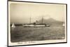 Napoli Campagnia, Berg Vesuv, Yacht, Segelboote-null-Mounted Giclee Print