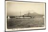 Napoli Campagnia, Berg Vesuv, Yacht, Segelboote-null-Mounted Giclee Print