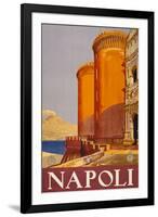 Napoli Italy Tourism Travel Vintage Ad-null-Framed Art Print