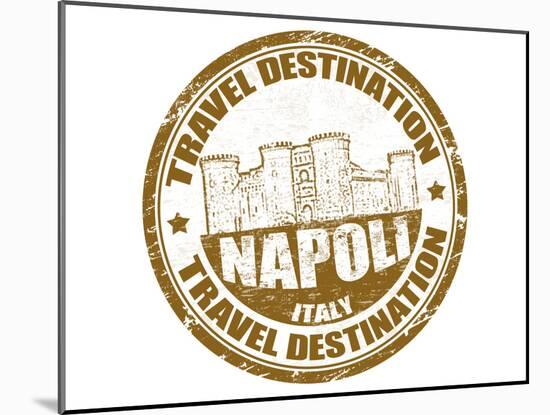 Napoli Stamp-radubalint-Mounted Art Print