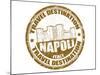 Napoli Stamp-radubalint-Mounted Art Print