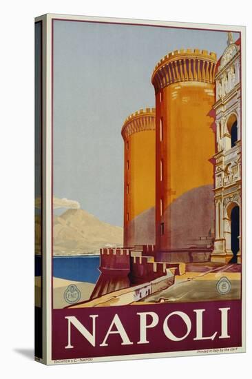 Napoli Travel Poster-null-Stretched Canvas