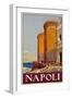 Napoli Travel Poster-null-Framed Giclee Print