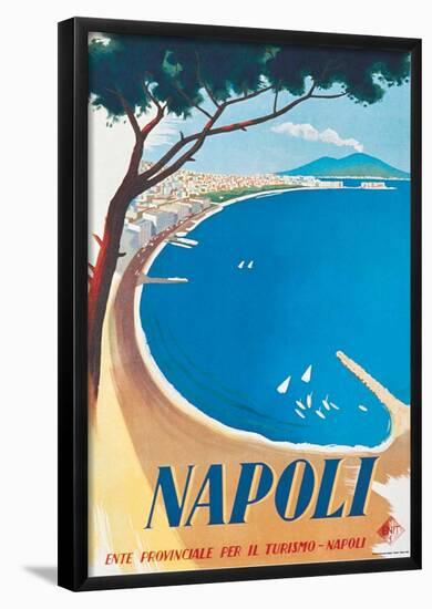 Napoli- Vintage Travel Poster-null-Framed Poster