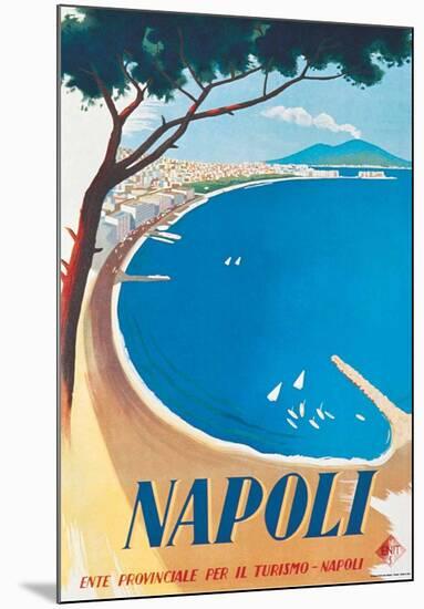 Napoli- Vintage Travel Poster-null-Mounted Poster