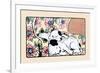 Napping Fox Terrier Dogs-Julia Dyar Hardy-Framed Art Print