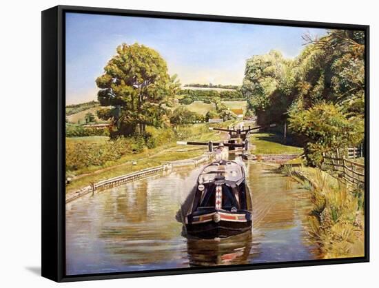 Napton Top Lock, 2008-Kevin Parrish-Framed Stretched Canvas